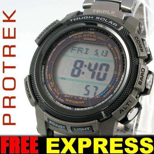 Casio Latest PROTREK Pathfinder Titanium PRG-200T-7D